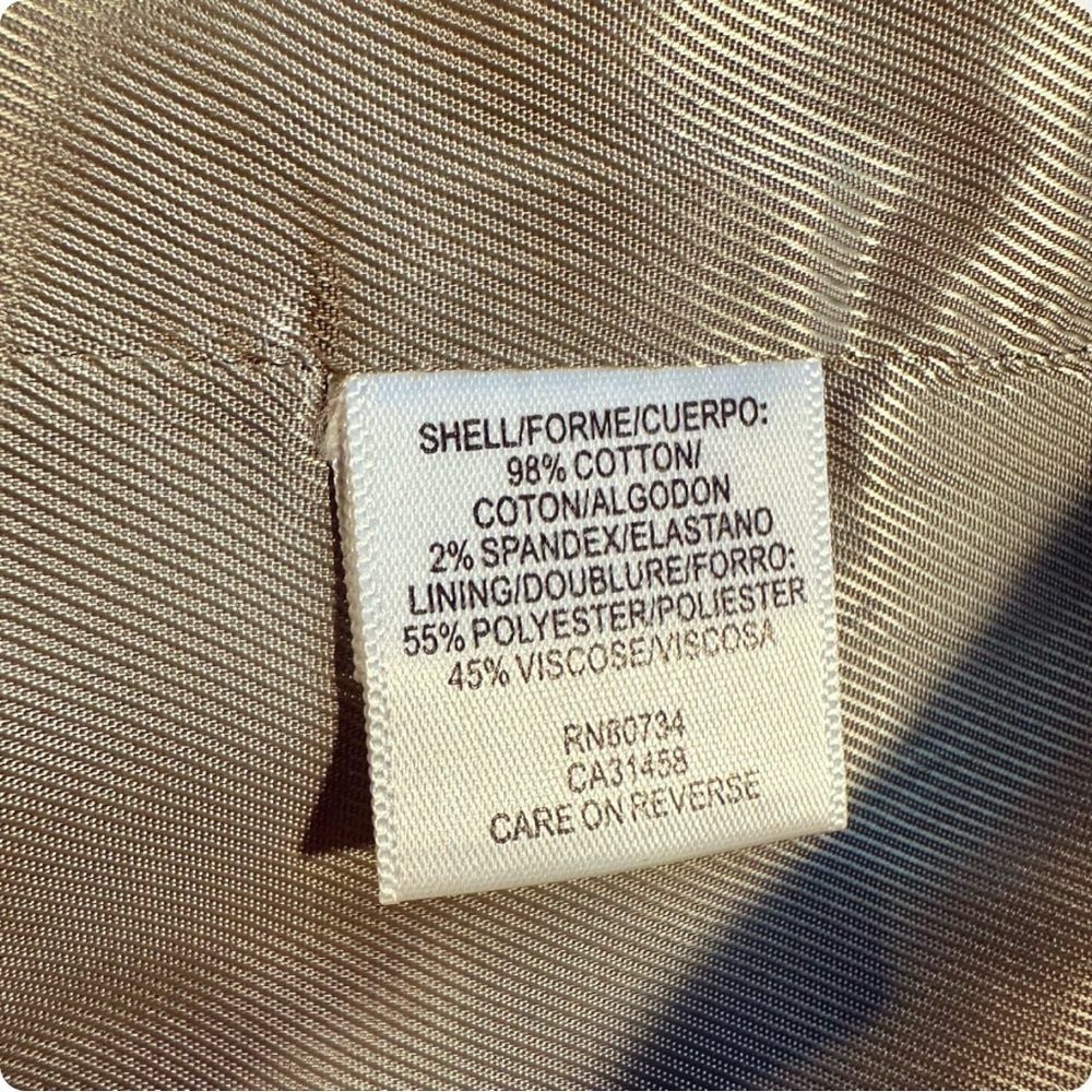 NWT BCBGMaxAzria ‘Nina’ The Double Button Suiting Jacket in “Khaki Stripe” Sz S - Picture 6 of 11